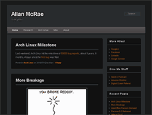 Tablet Screenshot of allanmcrae.com